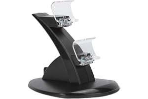 ASHATA Stacja ładująca do 4, podwójny kontroler, stacja ładująca USB 2 w 1, stacja dokująca do , Slim, do PRO