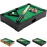 Mini Pool Billardtisch inkl. Zubehör (2 Queues, Kugeln,...