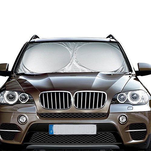 Preisvergleich Produktbild Sonnenschutz Windschutzscheibe Autosonnenschutz Frontscheibe ELUTO Sonnenblende Sonnenschutz Für Auto 190T Nylon Frontscheibe Für Windschutzscheibe Auto Windschutzscheibe Sonnenschutz (160*86cm)