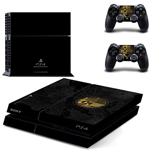 Preisvergleich Produktbild Playstation 4 + 2 Controller Aufkleber Schutzfolie Set - Destiny (4) / PS4