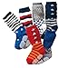 Happy Cherry 6 Pairs Kids Baby Cotton High Socks Anti-slip Tights