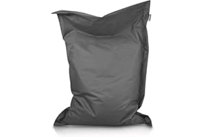 ‎BUBIBAG BuBiBag XXL Sitzsack, Outdoor Sitzsäcke für Kinder und Erwachsene, Bodenkissen Beanbag Fatboy wetterfest (Anthrazit 220x120cm)