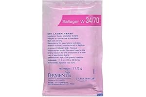 Bierhefe - Saflager w 34/70 – Bier Hefe | Fermentis | Saflager | Safbrew | Safale | Lager Hefe | Homebrew | Brewing Yeast | Pilsner | Obergärige Hefe | Trockenhefe