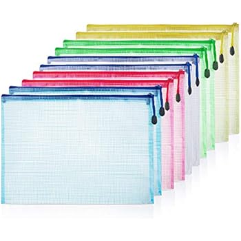 Pochette Zippée A4 En Plastique Transparent Avec Fermeture Éclair