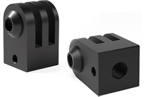 HSU Aluminium Stativ Adapter för GoPro Actionkamera (2 st) | Stativhållare i aluminiumlegering för GoPro Mission 1/1 Pro, Her
