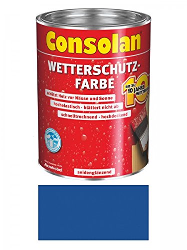 750 ml Consolan Wetterschutzfarbe, blau Nr. 212