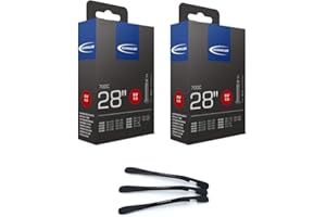 ‎MSZWEIRAD 2er Set Schwalbe Fahrrad Schlauch SV15 40mm 28 Zoll (18/28-622/630) inklusive 3 MSZweirad Reifenheber