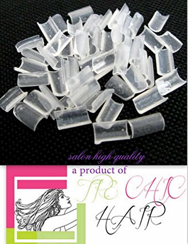 Tre Chic High Quality Keratin Glue Fusion Bonds - Clear Transparent Qty 100