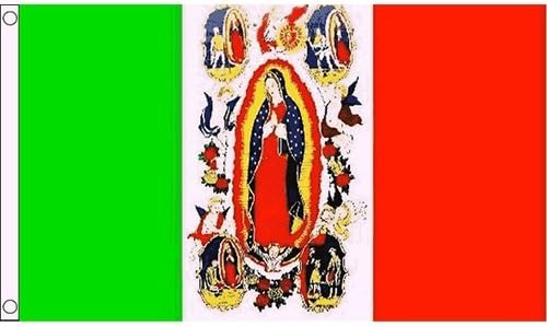Lady Of Guadalupe Flag 5Ft X 3Ft Virgin Mary Mexico Banner With 2 Eyelets New
