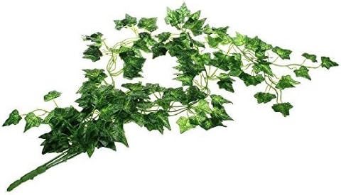 Reptile Terrarium Artificial Plastic Plants Leaves Vines Amphibian Fake Lizard Habitat Non-Toxic