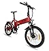 Produktbild LLobe Erwachsene 20 Zoll Alu Falt E-bike City II, Mattrot, 50.8 cm, 130748
