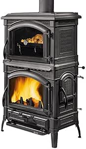 LA NORDICA Stufa a Legna Isotta Forno Potenza Termica 11.5 kW 330 m3  Riscaldabili Colore Antracite : Amazon.it: Fai da te