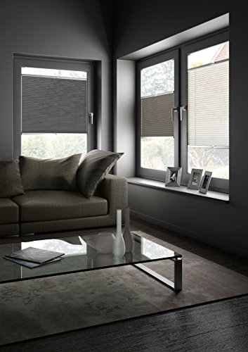 mydeco® 60×130 cm [BxH] in creme – Plissee Jalousie ohne bohren, Rollo für innen incl. Klemmträger (Klemmfix) – Sonnenschutz, Sichtschutz für Fenster - 6