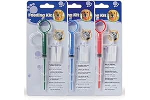 Esteopt 3 Stücke Tablette Feeder, Medikamenten-Feeder Pet Pusher Spritze Pillenspender, geeignet für Katzen und kleine Hunde