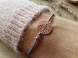  Mandala 925 silber Roségold Armband Geschenk