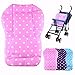 Amison Baby thickness colorful stroller cushion child cart seat cushion cotton rainbow general cotton thick mat (Blue)