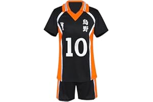 COMING Karasuno Uniform Shouyou Hinata Halloween Cosplay Costume Shirt Shorts Volleyball Jersey
