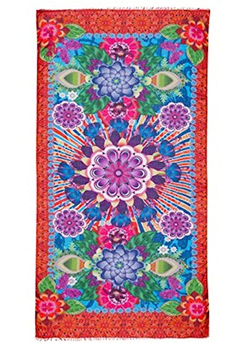 Preisvergleich Produktbild Desigual FOULARD ALEEYAH Halstuch Pashmina Geblümbt Polyester Rot 47W58313047