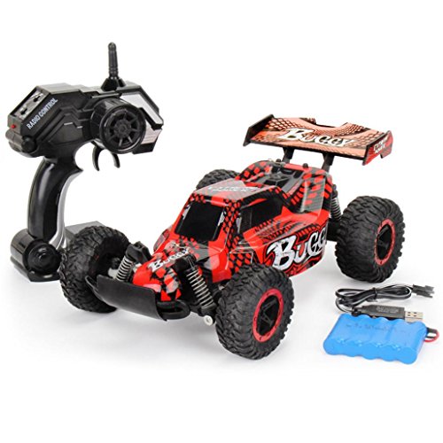 High-speed off-road vehicle toy ,Lanspo JD-2610B 1:16 2WD High Speed RC Racing Car Remote Control Truck Off-Road Buggy Toys (Red)