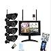 Produktbild 7 Zoll 720P HD WLAN Funk Videoüberwachung Set Echtzeit,4xNachtsicht Kameras,4-Kanal, max 128GB SD-Karte,LED TFT