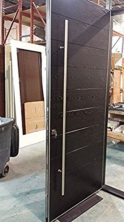 104 Modern Stainless Steel Sus304 Entrance Entry Commercial Office Store Front Timber Wood Glass Door Pull Push Handles Double-sided (48 Inches / 1200x38 mm, Brushed 304 Grade)