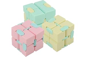 Qcwwy Plast Infinite Cube Mini Fidget Toy 3st Dekompressionsspel Förbättra Fokus för Kontorspersonal och Vuxna Skolmaterial
