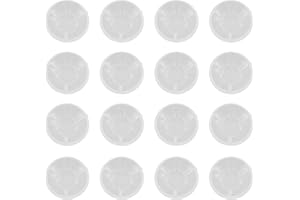 Hopbucan 16Piece Clear Mushroom Style Guitar Effect Pedal Footswitch Toppers Foot Nail Cap for Guitar Effect Pedal