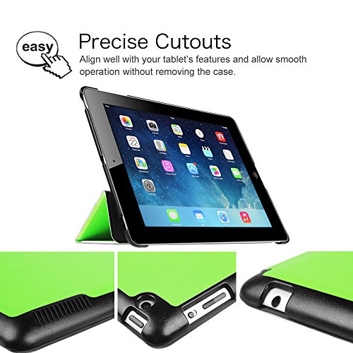Fintie Apple iPad 2/3/4 Hülle Case – Ultra Slim Superleicht Schutzhülle Smart Shell Cover Tasche Etui mit Auto Schlaf / Wach und Standfunktion für Apple iPad 2 / iPad 3 / iPad 4 Retina, Grün - 3