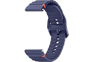 ZGCE Uhrenarmband 22mm 20mm, Silikon Uhrenarmbänder für Damen Herren, Atmungsaktives Wasserdichtes Wellenförmiges Armband, Ersatzarmband mit Schnellverschluss