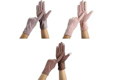 3 Pairs Women Sun Protective Gloves UV Protection Summer Sunblock Gloves Touchscreen Gloves for Driving Riding