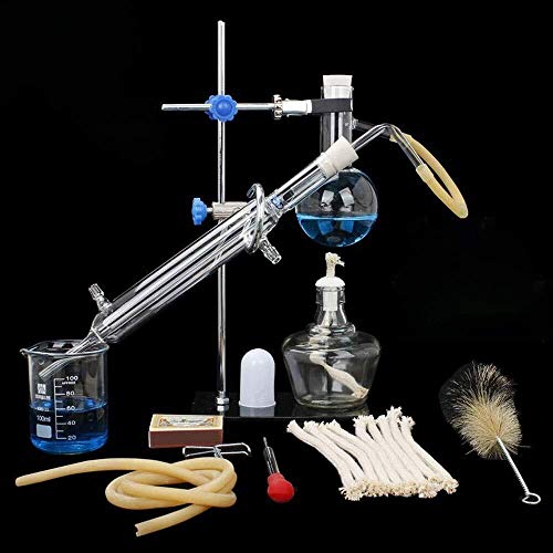 Preisvergleich Produktbild Glaswaren labware Labware destillation Laborglas Industriewissenschaft Destillierapparat Reintau Reinigung Herstellung ätherischer Öle Alkohol Destilliertes Wasser Filterchemikalie