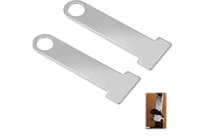 EUYKQNOI 2 Piezas Cerradura de Acero Inoxidable para Casco,Soporte Casco Moto, Cierre de Hebilla de Liberación Rápida Motocicleta Accesorio, Motorcycle Helmet Lock