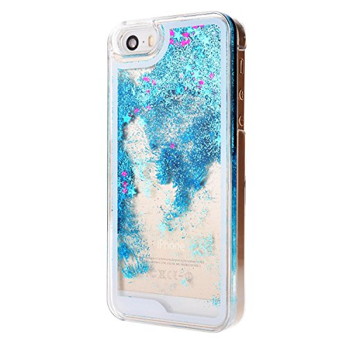 iPhone SE Liquid Case,iPhone 5S Glitter Bling Cover,We Love Case Flowing Floating Water Liquid Swimming Plastic Case Clear Hard Shell 3D Creative Design Blue Star Pattern Luxury Sparkly Crystal Back Cover Protective Skin Cell Phone Cases For Apple iPhone 5 5S SE + 1x Animal Dust Plug + 1 x Touch Screen Stylus + 1 x Free Screen Protector iPhone SE Liquid Case,iPhone 5S Glitter Bling Cover,We Love Case Flowing Floating Water Liquid Swimming Plastic Case Clear Hard Shell 3D Creative Design Blue Star Pattern Luxury Sparkly Crystal Back Cover Protective Skin Cell Phone Cases For Apple iPhone 5 5S SE + 1x Animal Dust Plug + 1 x Touch Screen Stylus + 1 x Free Screen Protector