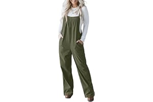 IWOLLENCE Corduroy Dungarees Women Adjustable Strap Overalls Bib and Brace Jumpsuit for Women UK Ladies Corduroy Jumpsuits with Side Buttons and 4 Pockets