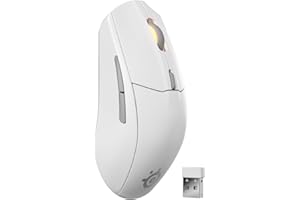 SteelSeries Rival 3 Wireless Gen 2 Souris gaming sans fil - 2,4 GHz et Bluetooth - TrueMove Capteur Optique TrueMove Air 18000 DPI - Durabilité 60 mil de clics - Poids léger - Patins 100% PTFE - Blanc
