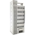 ATINGSHOKB N Scale Building 1:150 Vertical Bar Modern House Assembled Architectural for Model Train Layout,Gray