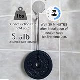 Badewannen-Spielzeugnetz-Spielzeug Organisator Weiß -Badespielzeugsammler-Spielzeug Tasche mit haltbaren und größeren Netz + 4 zusätzliche kräftige Saunäpfen + 4 Badewannenspielzeuge für Kleinkind,Badezimmer Organizer Hängender Mesh Beutel - 6