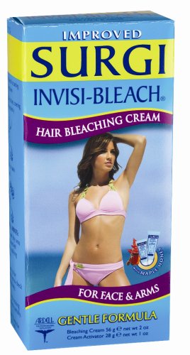 SURGI INVISI-BLEACH 43 grm FACE & ARMS HAIR BLEACHING CREAM