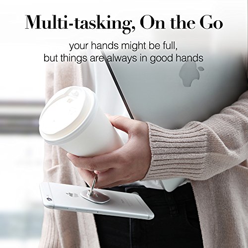 ESR  2 Unidades  Anillo para el M  vil con Soporte  Soporte para Tel  fono  Giratorio de 360    de Metal Soporte Anillo M  vil para iPhone 7  6s Plus 6  SE Samsung Galaxy  Xiaomi  Huawei  BQ  Negro  Oro Rosa 