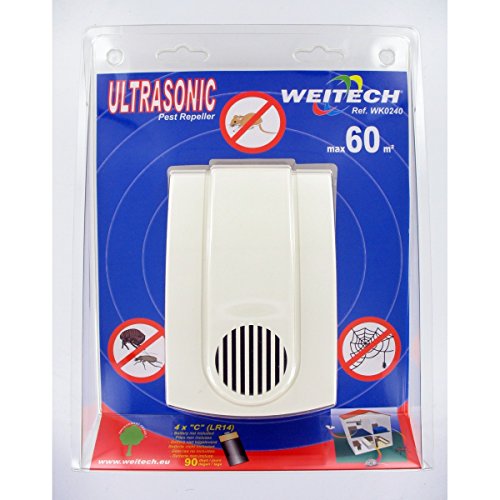 Scacciatopi e Insetti a Ultrasuoni da Interno 60 Mq (Garanzia Weitech)