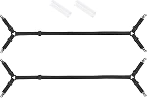 Violotoris Bed Sheet Clips Sheet Clips For Bedding Strong Elasticity Bed Sheet Straps Fitted Sheets Clips for Square Mattresses Fitted Sheets Flat Sheets