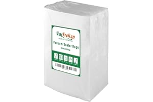 VacFreKep 100 Buste 25x35cm Buste Sottovuoto Alimenti,Sacchetti Sottovuoto per Alimenti,Sacchi Sottovuoto Alimenti senza BPA