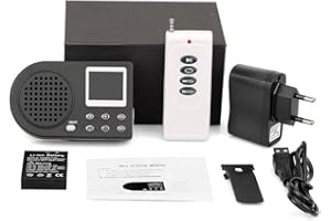 AILOVA Señuelos de Caza de pájaros,Llamadas Reproductor de MP3 Señuelo Sonido Altavoz Amplificador Inalámbrico de Dispositivo Cantando Animales