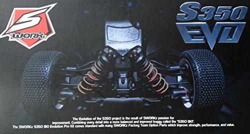 Preisvergleich Produktbild SWORKz SW910018 S350 BK1 EVO 1 / 8 Off-Road Racing Buggy