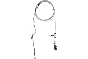 Cox & Rawle Dongle Rig-Braid - New Classic Rig Featuring Mutsu Circle Hook for Tope, Smooth-Hounds, Bass, and Cod - Flowing Trace Design