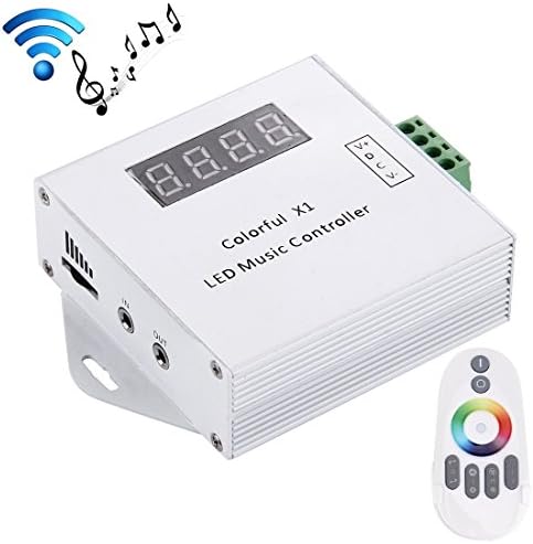Light Controller, Colorful X1 LED Music Controller with 6-keys RF Wireless Remote Control, Support IC 6803 / 1903 / 2811 / 2812B, DC 5-24V