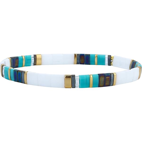 KELITCH Miyuki Damesarmbanden, Tila-parels, elastische wrap om