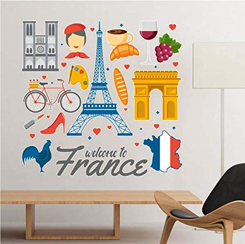 Preisvergleich Produktbild Kyzaa Nationalflagge-Architektur-Kundenspez... Frankreich-Mark-Grenzstein-Landschaft...