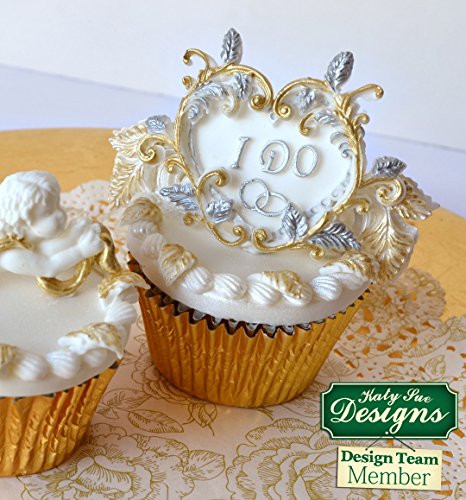 Leaf Flourish – Katy Sue Designs Silikonform für Tortendekorationen Cupcakes Fondant und Zuckerwaren - 6