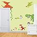 Winhappyhome Wall Stickers Dragon Animal Zoo Children Bedroom Kindergarten Background Removable Decals